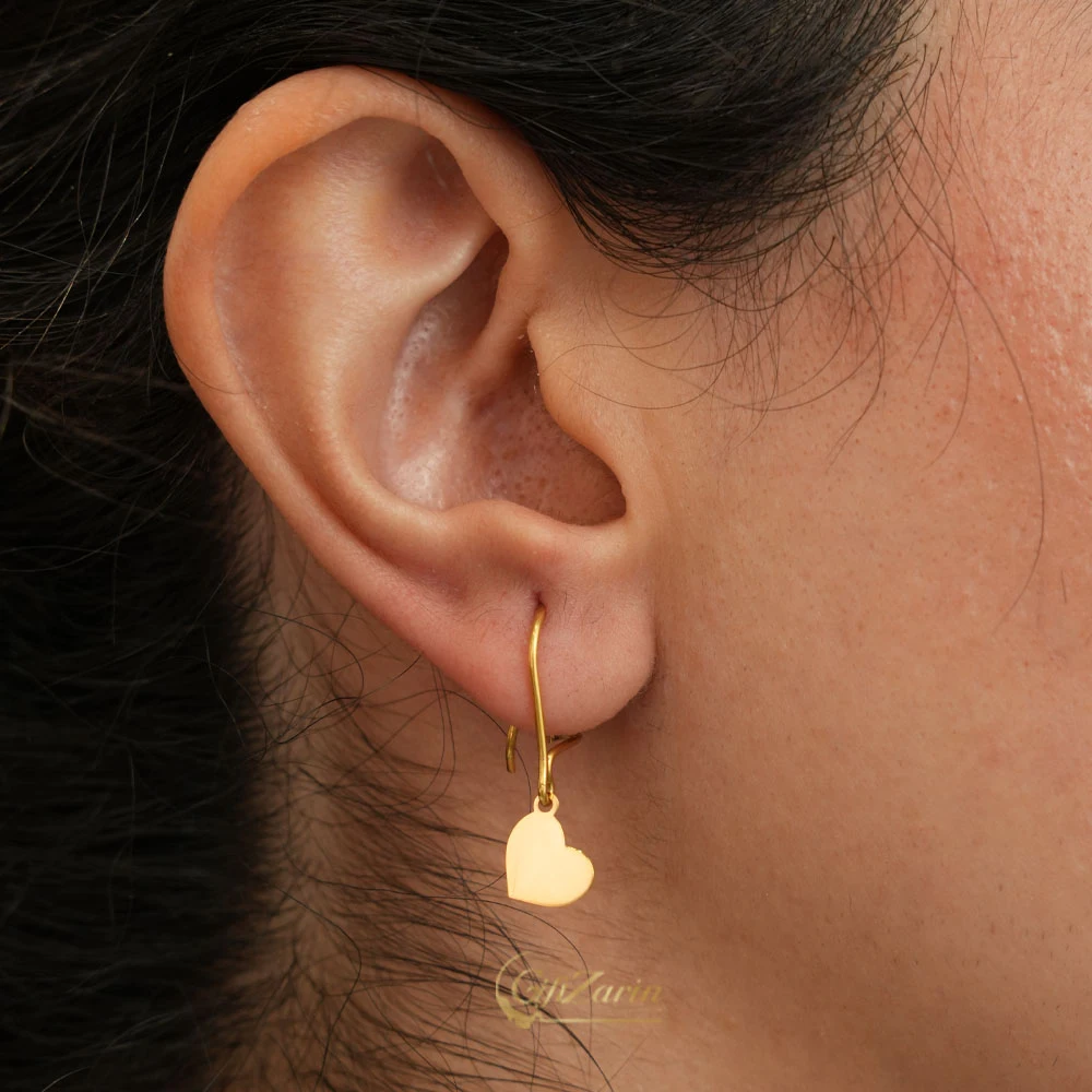 گوشواره طلا قلب E113