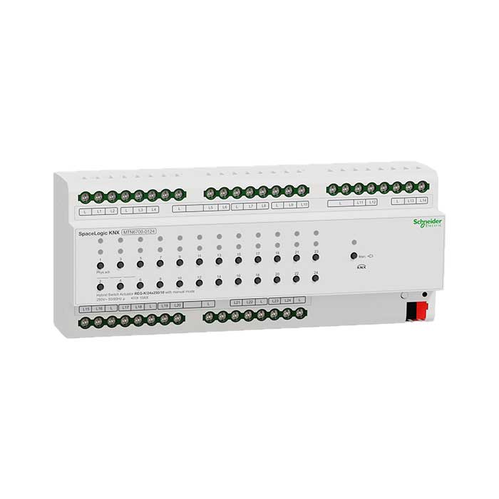 کنترلر هوشمند 24 کانال روشنایی، پرده و فن کویل سری Hybrid