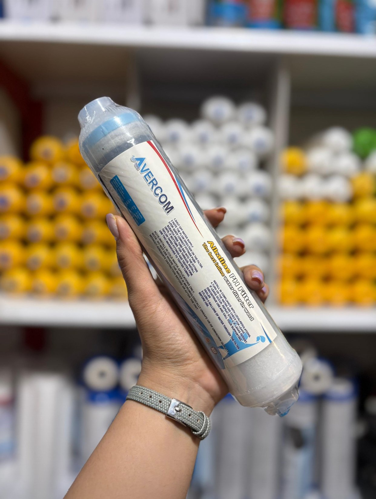 فیلتر قلیایی آلکالاین تصفیه آب برند avercom اورکام alkaline ph filter