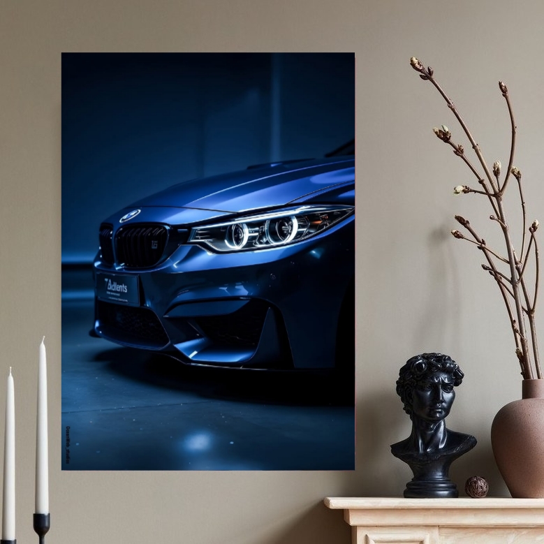 تابلو شاسی عکس ماشین bmw نمای جلو کد 03t