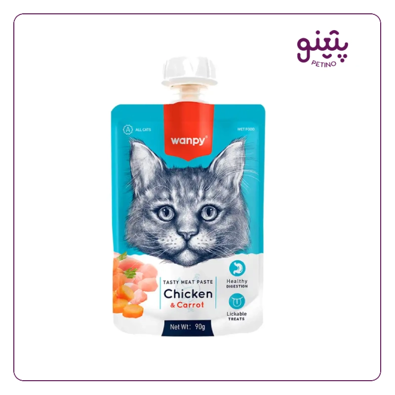 پودینگ گربه ونپی با طعم مرغ و هویج