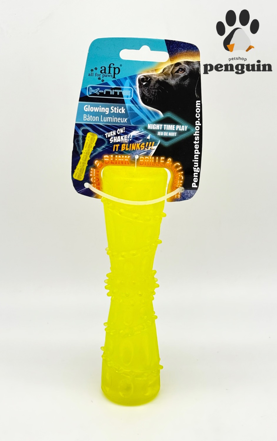 اسباب بازی سگ استیک دندانی شبتاب ای اف پی Glowing stick