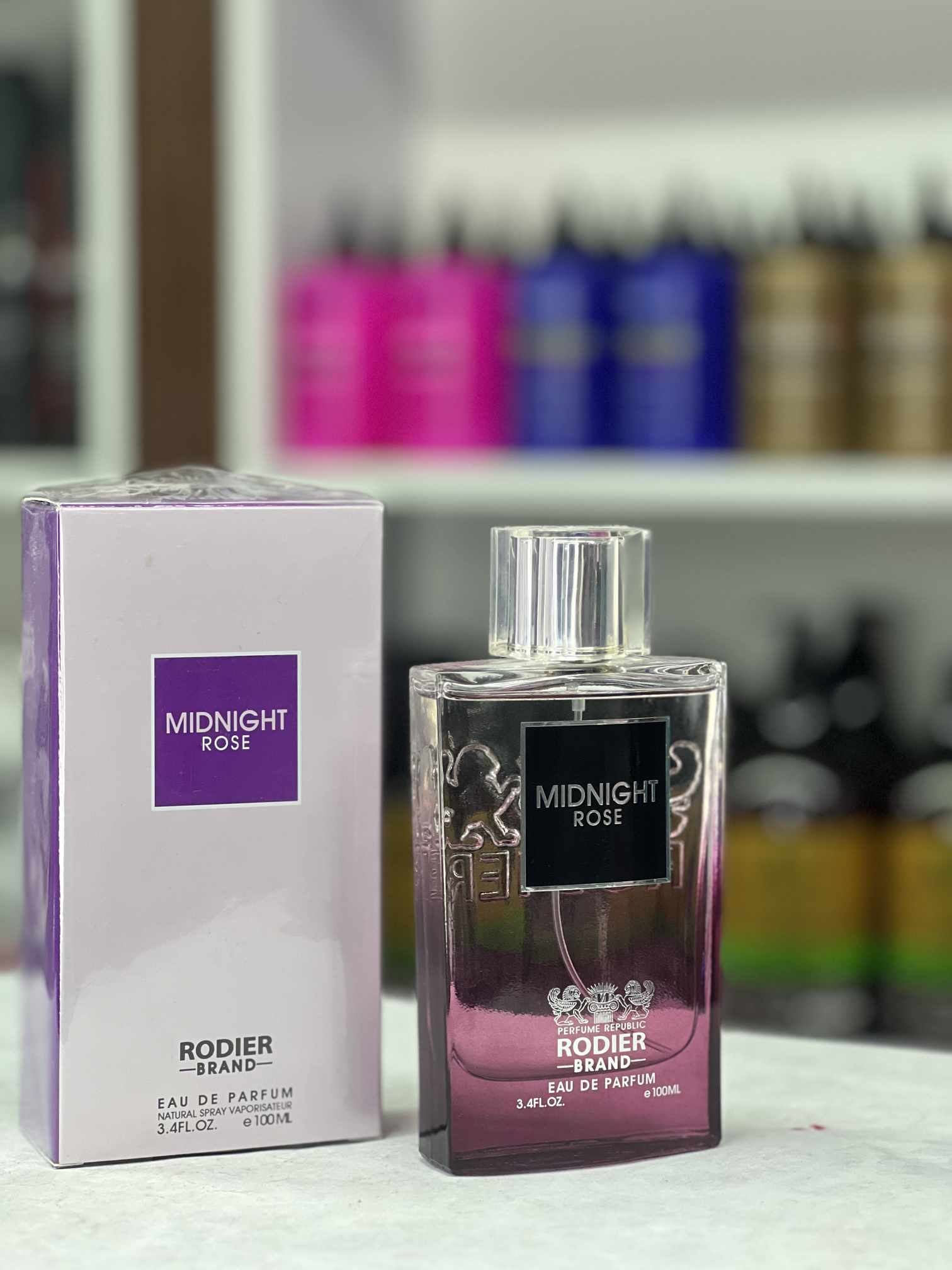 ادکلن زنانه میدنایت رز Midnight Roze رودیر حجم 100 میلی لیتر