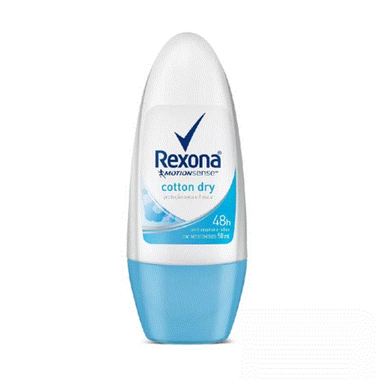 مام رول ضد تعریق رکسونا (آبی) مدل cotton dry حجم 50 میلی لیتر