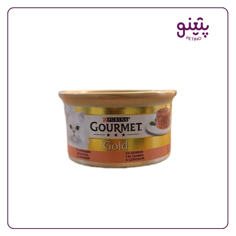 کنسرو گربه گورمت مدل کیکی طعم ماهی سالمون 85 گرم