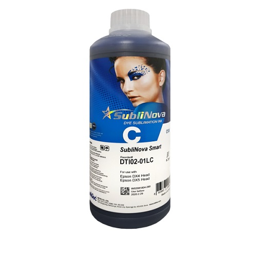 جوهر1لیتری سابلیمیشن اینکتک آبی اپسون Inktec 1Litre ink Cyan Epson