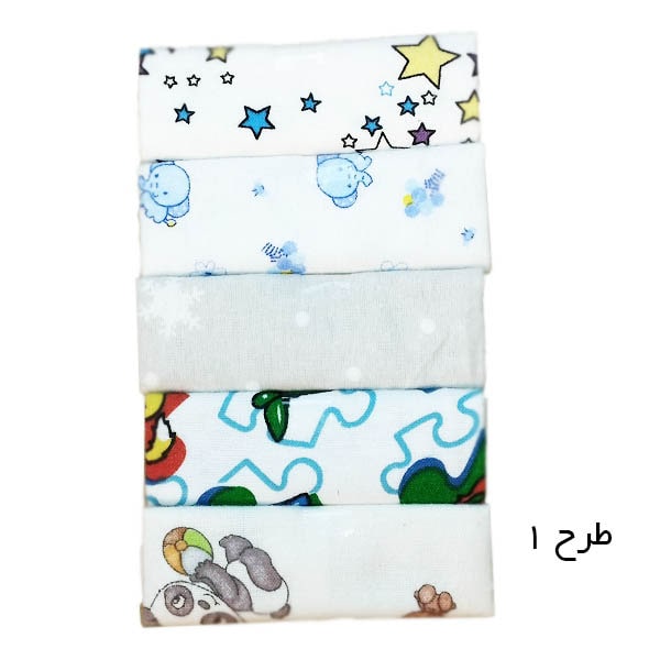 دستمال دست و صورت بسته 5 عددی Ema Baby