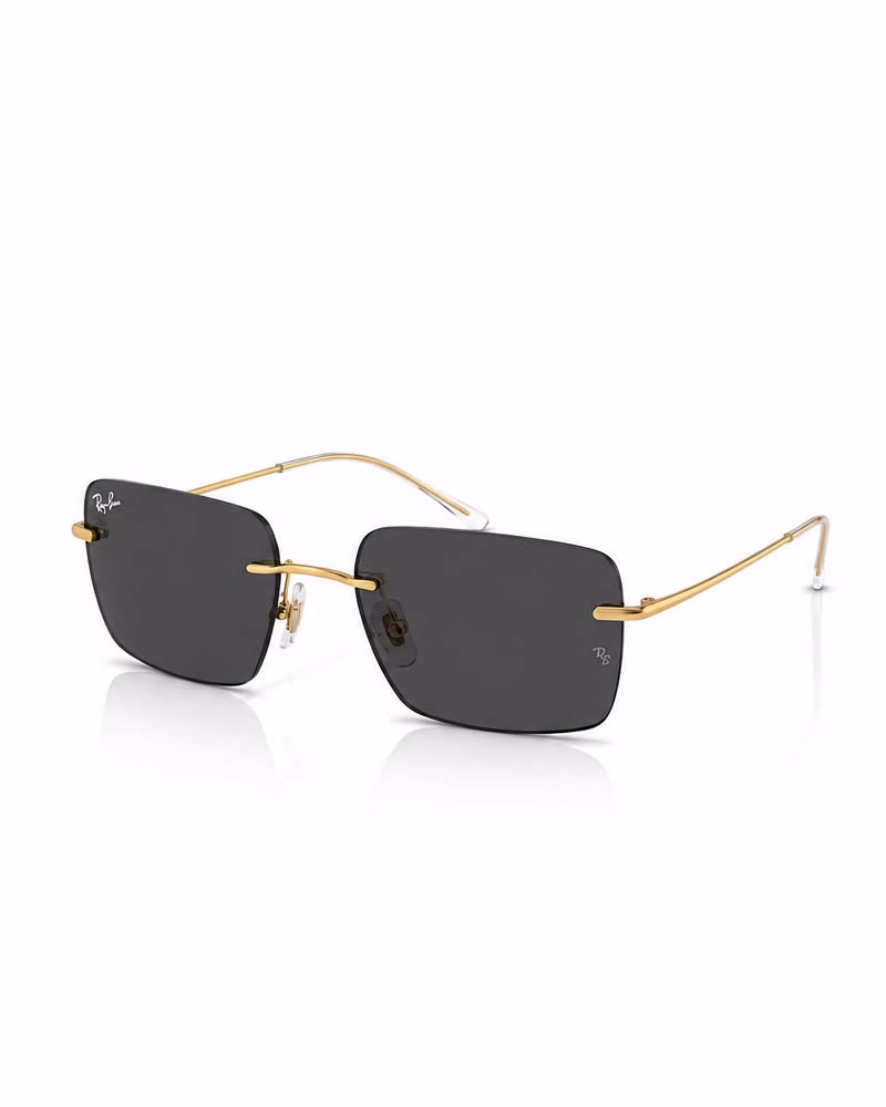 عينک آفتابی اسپرت ريبن مدل RayBan RB3786I - بدون فريم دسته طلايي عدسي مشكي