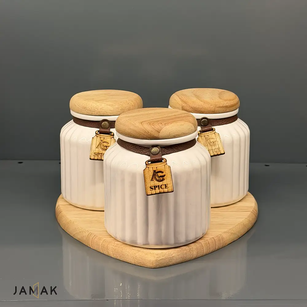 ست ادویه قلبی 3 پارچه AG کد 8008
