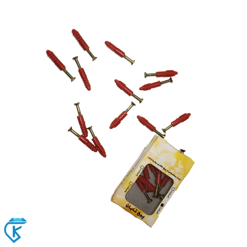 پیچ طلایی و رولپلاک تابان سایز ۳