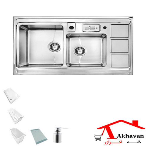 سینک ظرفشویی توکار کد 328 اخوان