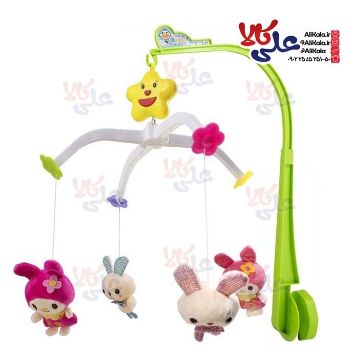 آویز تخت موزیکال کودک مدل Rabbit Sweet Cuddles