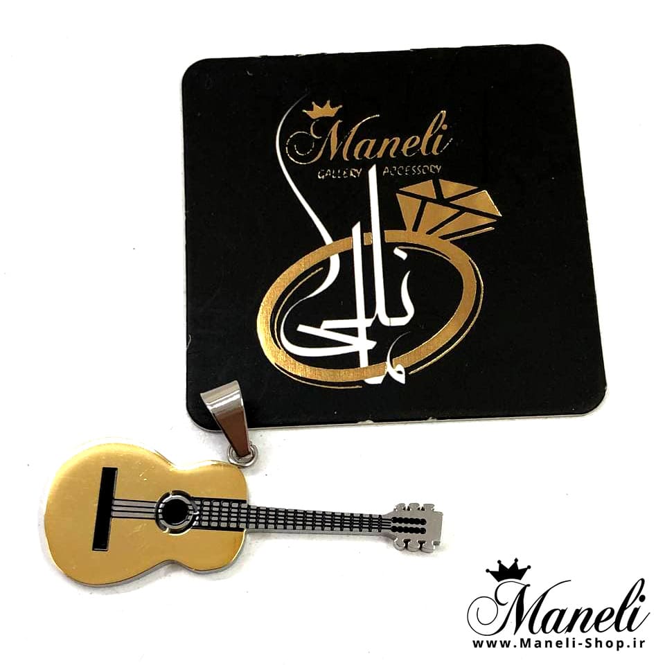 پلاک گیتار طلائی