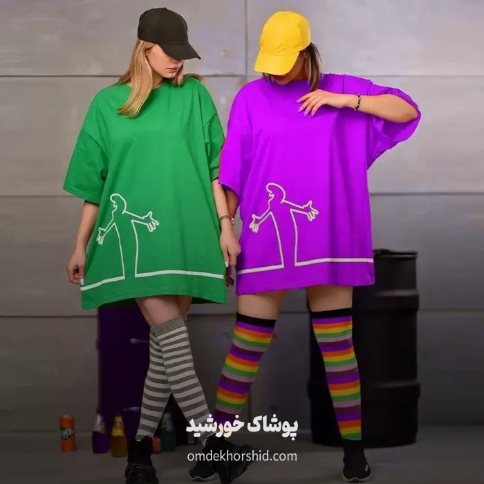 تیشرت لانگ آقای خط