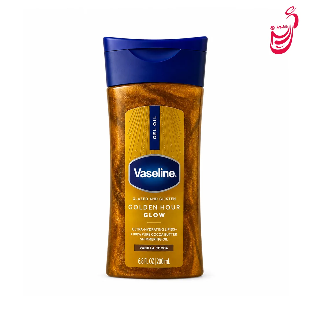 روغن بدن ژلی شایندار وازلین Golden Hour Glow حجم 200میل