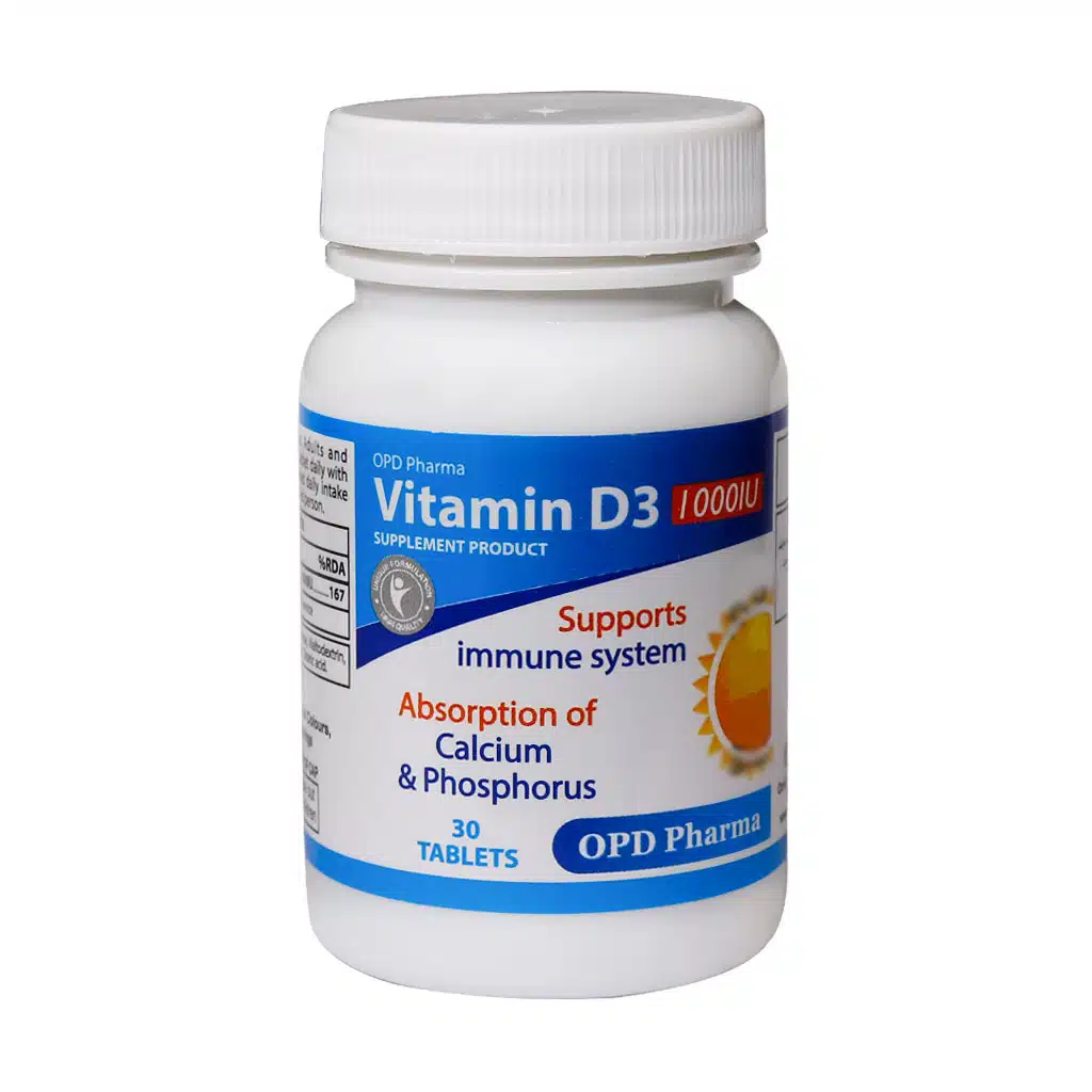 قرص ویتامین D3 1000 واحد OPD Pharma