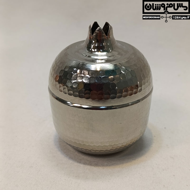 قندان مسی انار کروم سایز۱ مدل یلدا