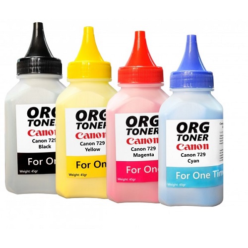 تونر یکبار شارژ کارتریج کانن 729 سری کامل Canon 729 series 45gr toner