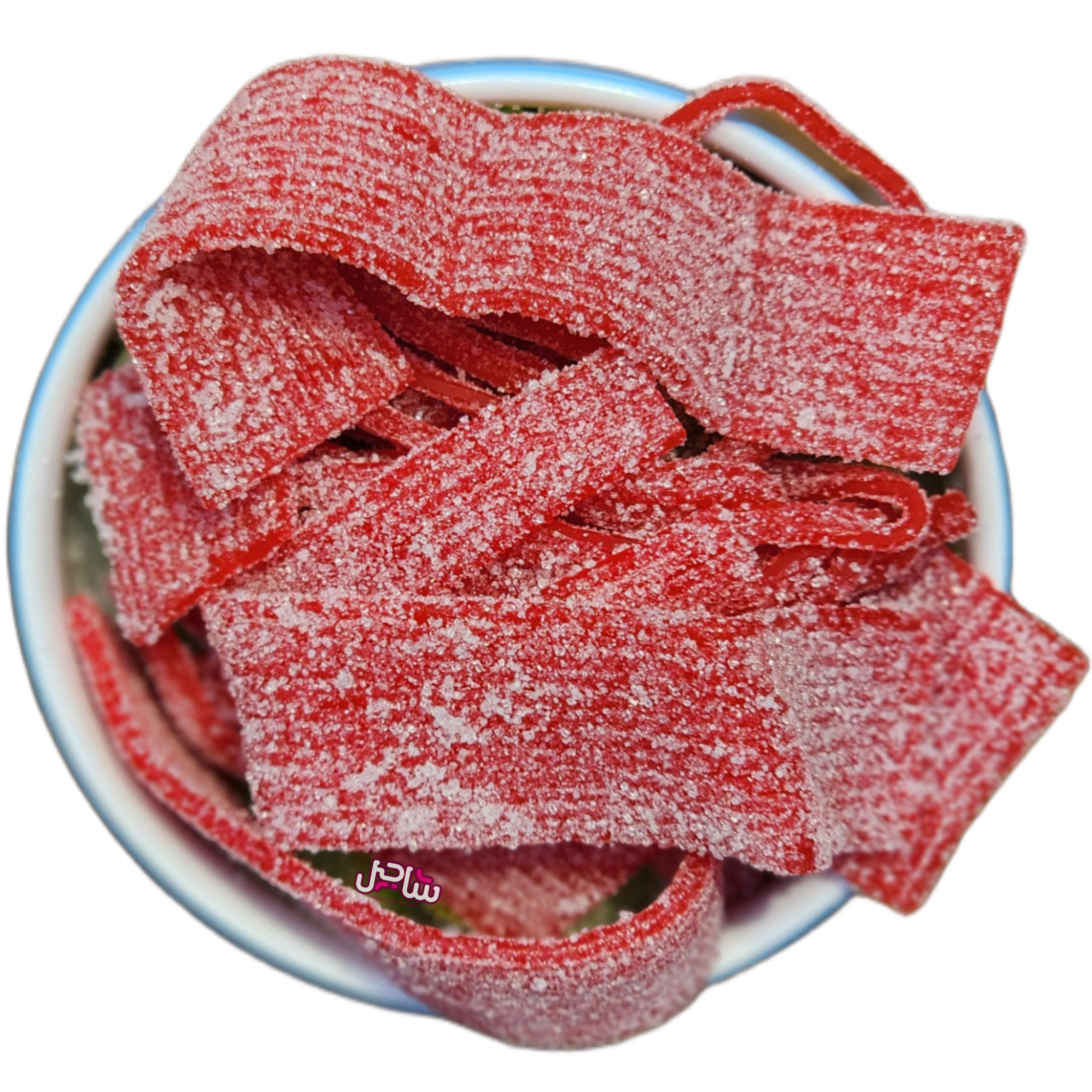 پاستیل نواری ترش (توت فرنگی)