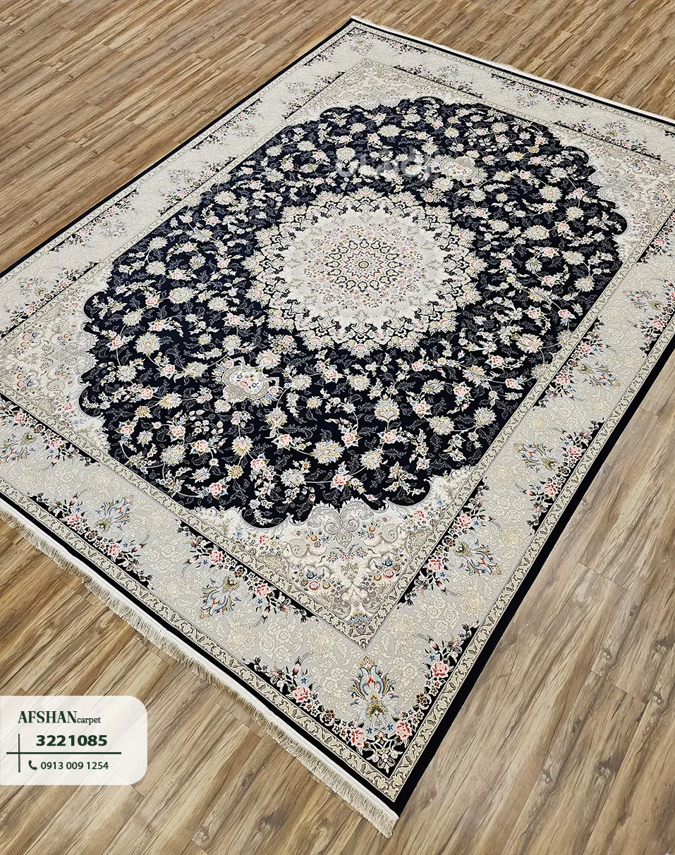 فرش 1200 شانه آکرلیک طرح افسون کد 1225008 نگار