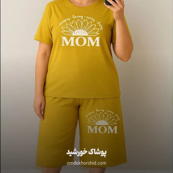 ست تیشرت شلوارک قواره دار کد 3