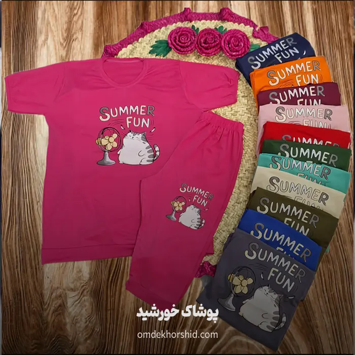 تیشرت شلوارک چاپی