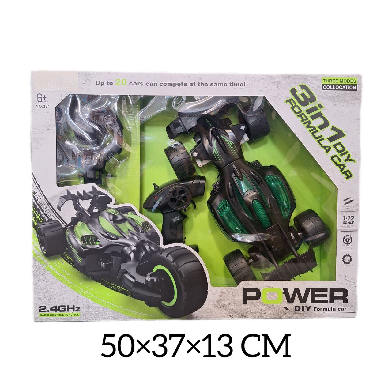 ماشین کنترلی فرمول ۱ سه‌حالته – مدل 3in1 POWER DIY Formula Car