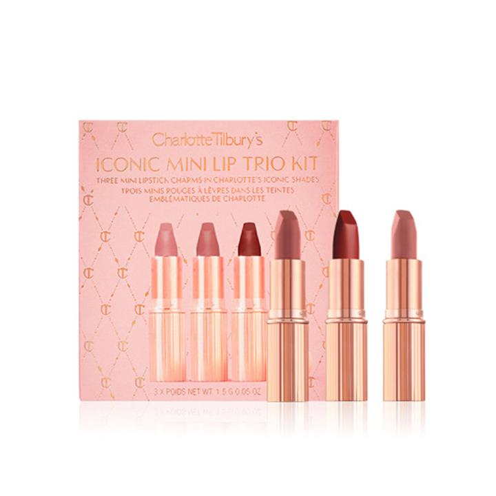 ست رژ لب مینی آیکونیک شارلوت تیلبری| Charlotte Tilbury iconic mini lip trio