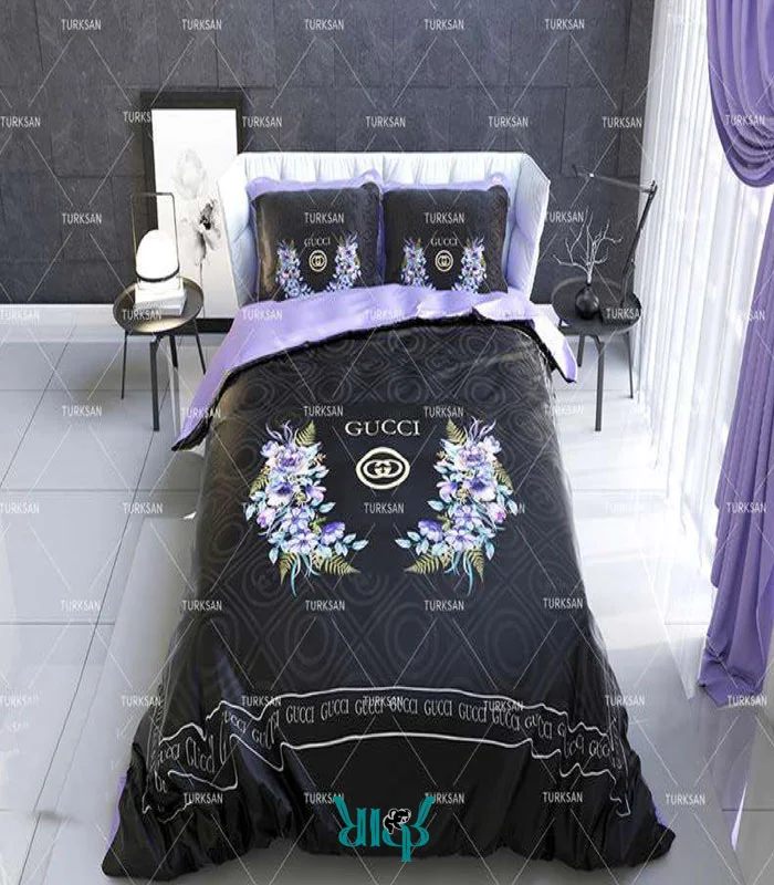 روتختی بنفش گوچی دونفره کد d195