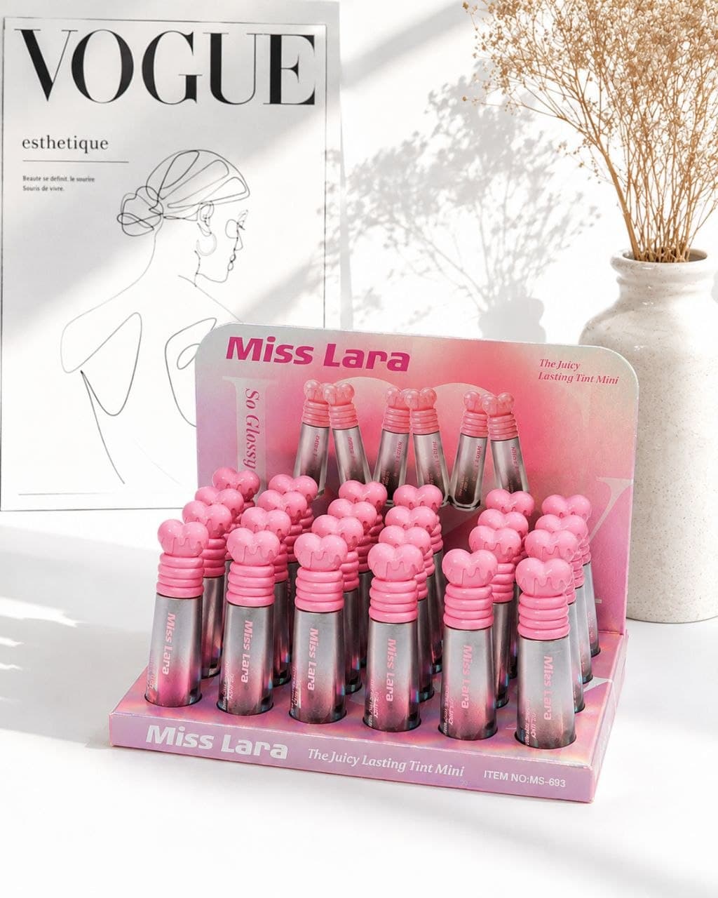 تینت لب میس لارا طرح قلبی MISS LARA–The Juicy Lasting Tint Mini