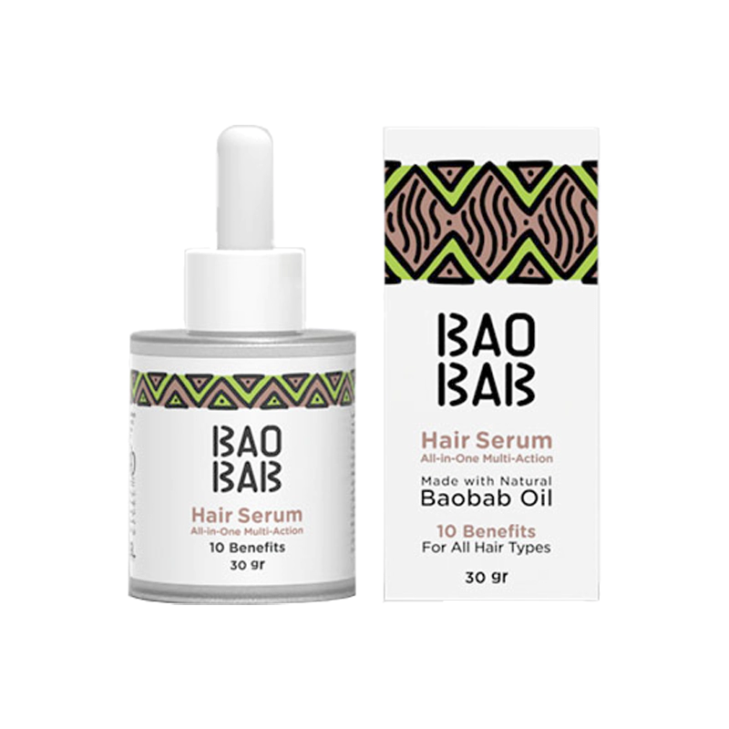 سرم مو 10 در 1 حاوی روغن باوباب (بدون آبکشی) حجم 30 میل باوباب BAOBAB