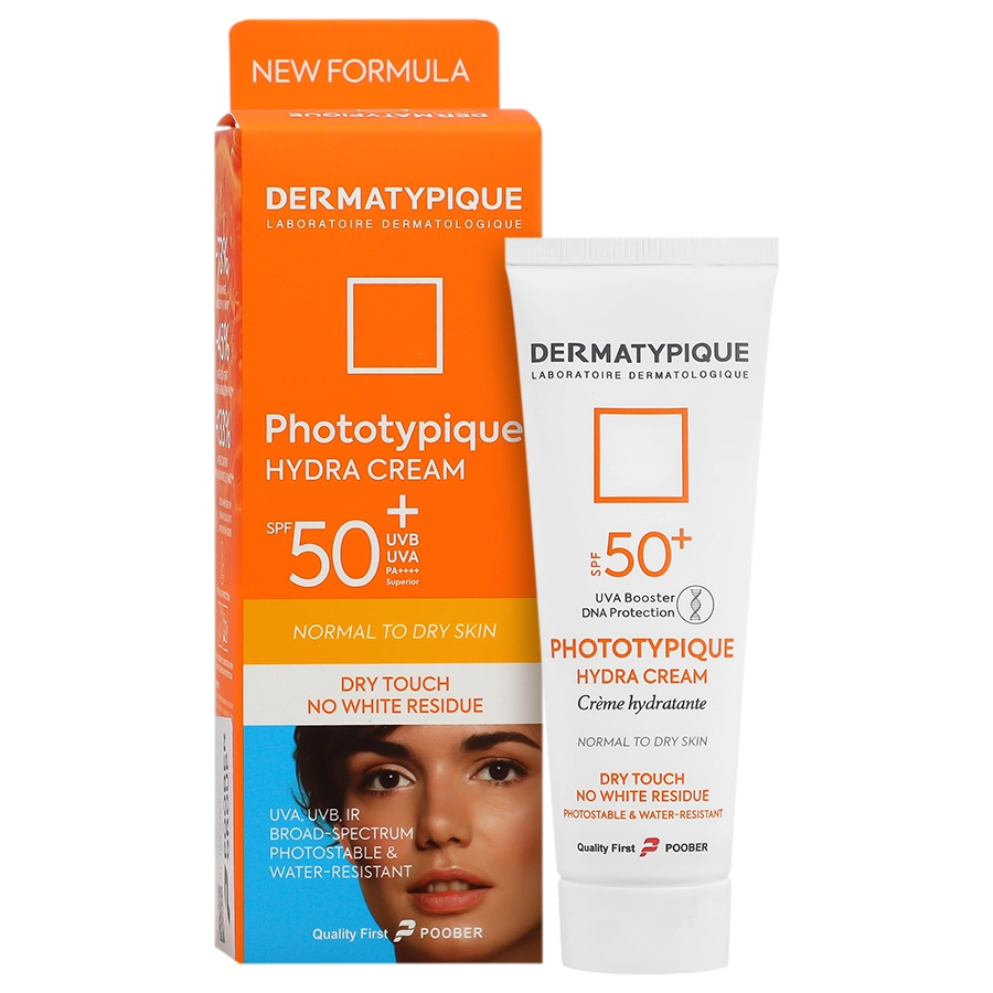 کرم ضد آفتاب هیدرا بی رنگ پوست نرمال تا خشک +SPF50 فتوتیپیک درماتیپیک