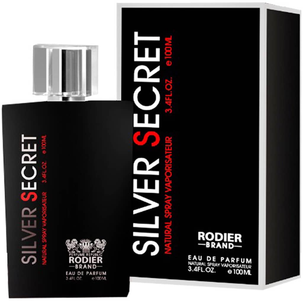 ادکلن مردانه رودیر مدل سیلور سکرت | SILVER SECRET حجم ۱۰۰ میلی لیتر