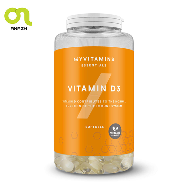 ویتامین دی 3 مای ویتامینز 180عدد اصل MYVITAMINS Vitamine D3-اناژ