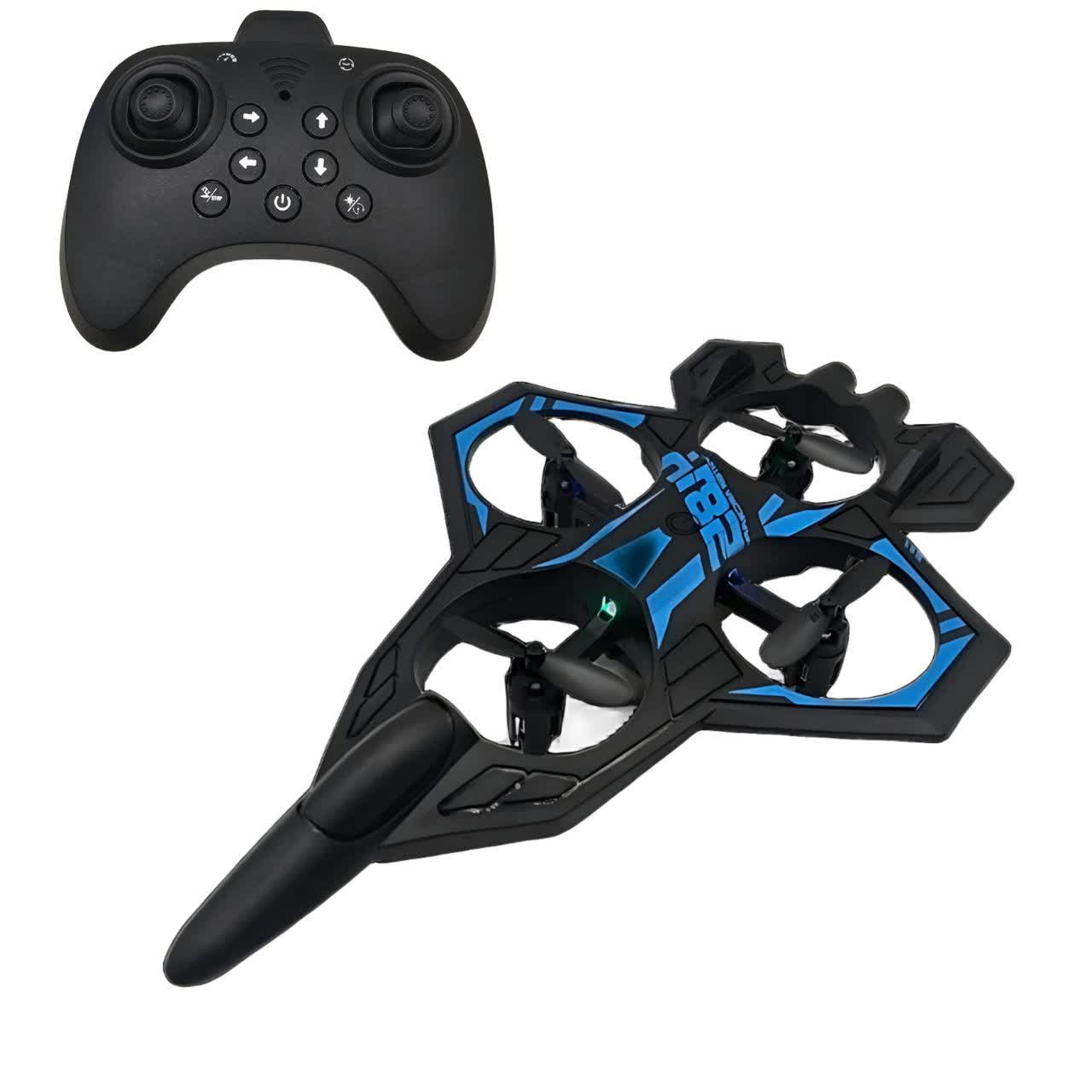 هواپیما بازی ناب سل مدل جت جنگنده کنترلی عمود پرواز شارژی چراغدار کد Airplane Toy Jet Fighter Model, Vertical Flight, Rechargeable, Control, with Lights 2.4GHZ