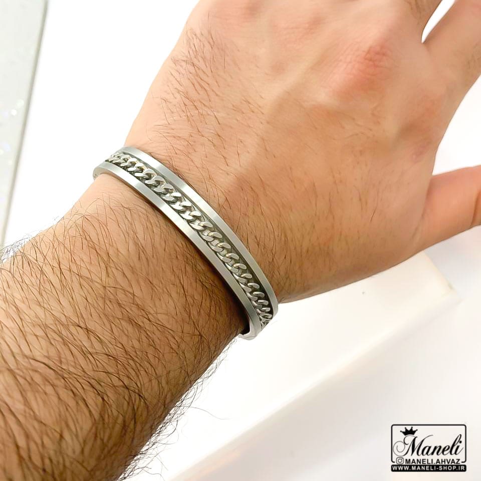 دستبند النگویی مردانه cartier | کیفیت عالی 14011126
