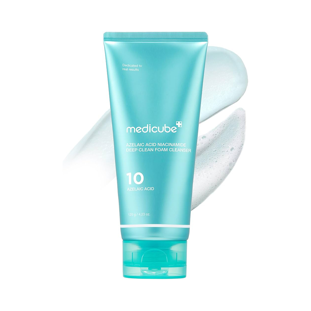 فوم شست و شو عمیق آزلائیک اسید و نیاسینامید مدی کیوب حجم 120 گرم Medicube Azelaic Acid Niacinamide Deep Clean Foam Cleanser