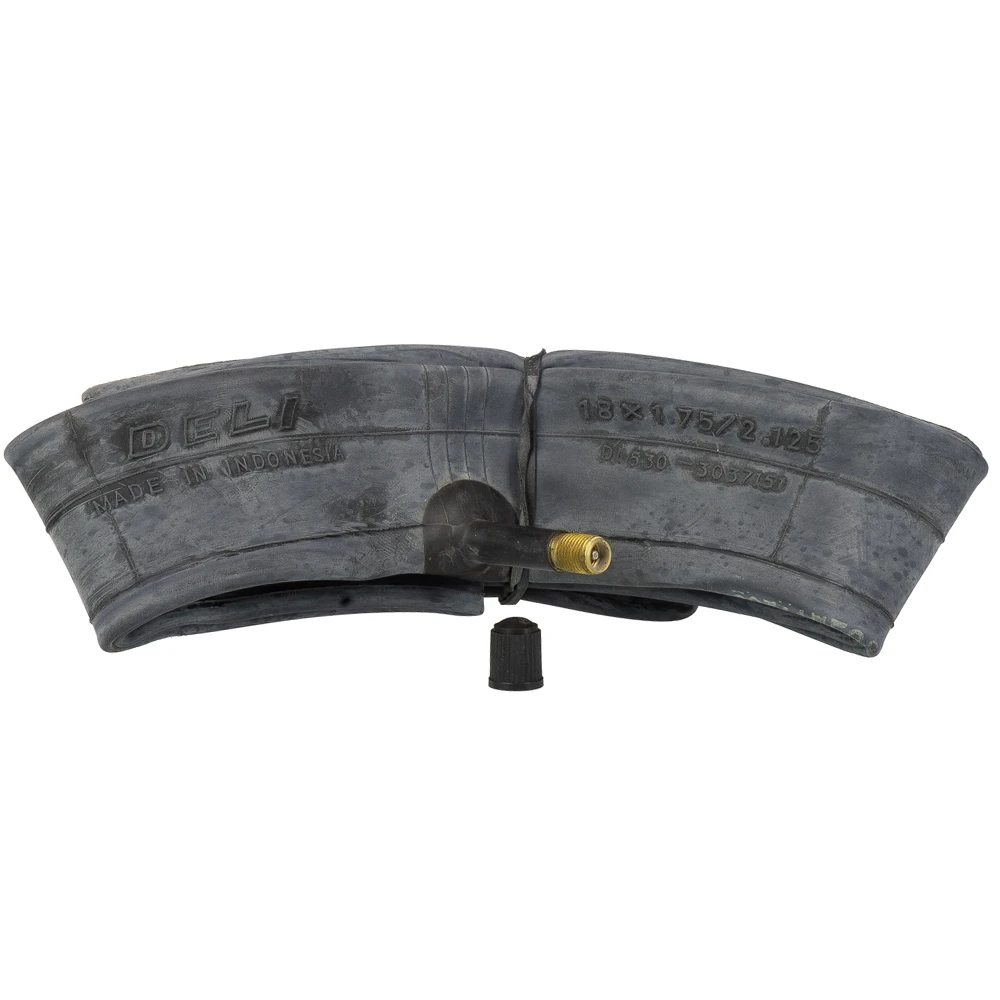 تیوپ دوچرخه DELI TIRE سایز 1.75/18x2.125 والف موتوری ساخت اندونزی