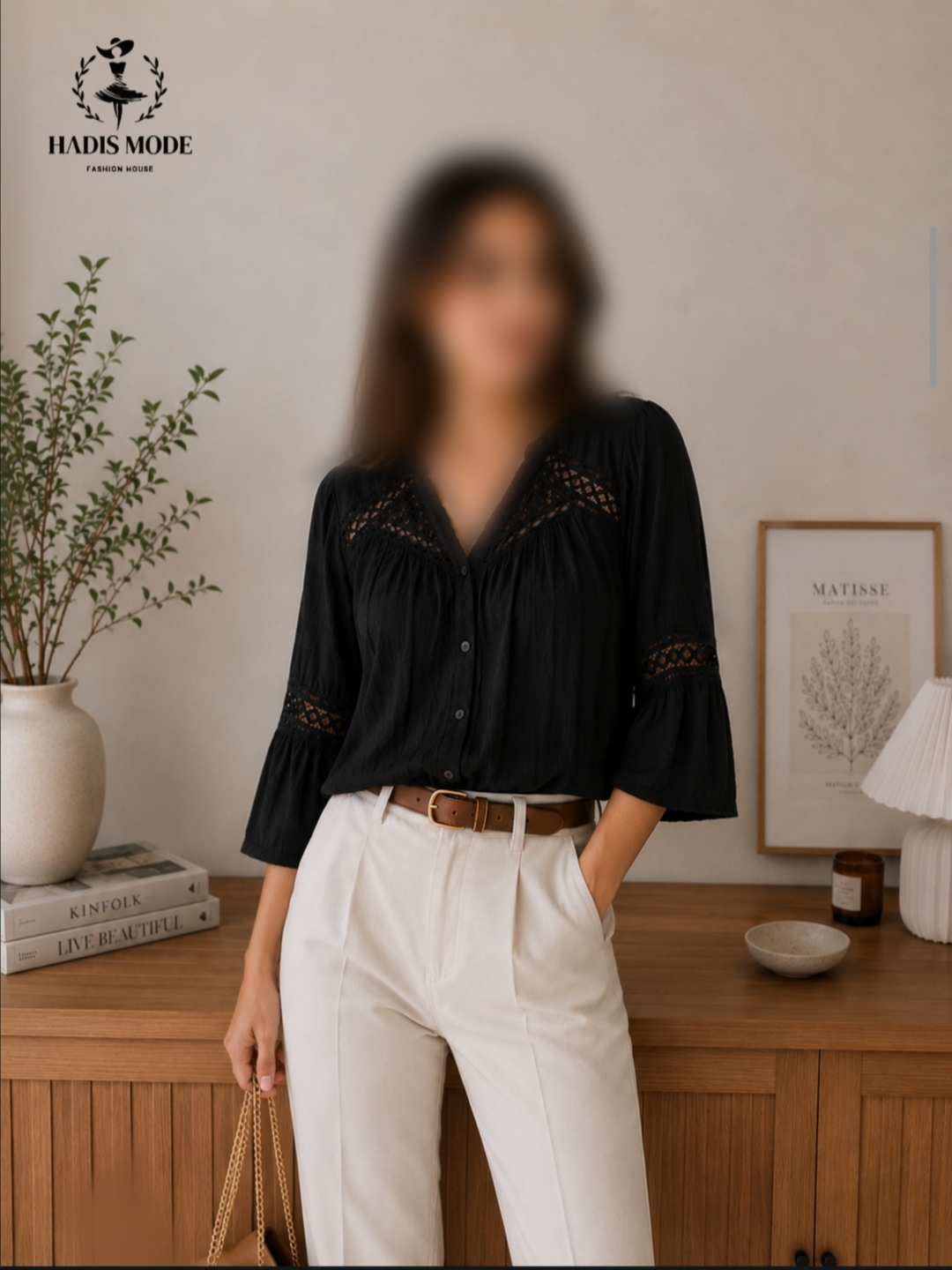 شومیز نخی گیپور دخترانه زنانه وارداتی برندKnox Rose