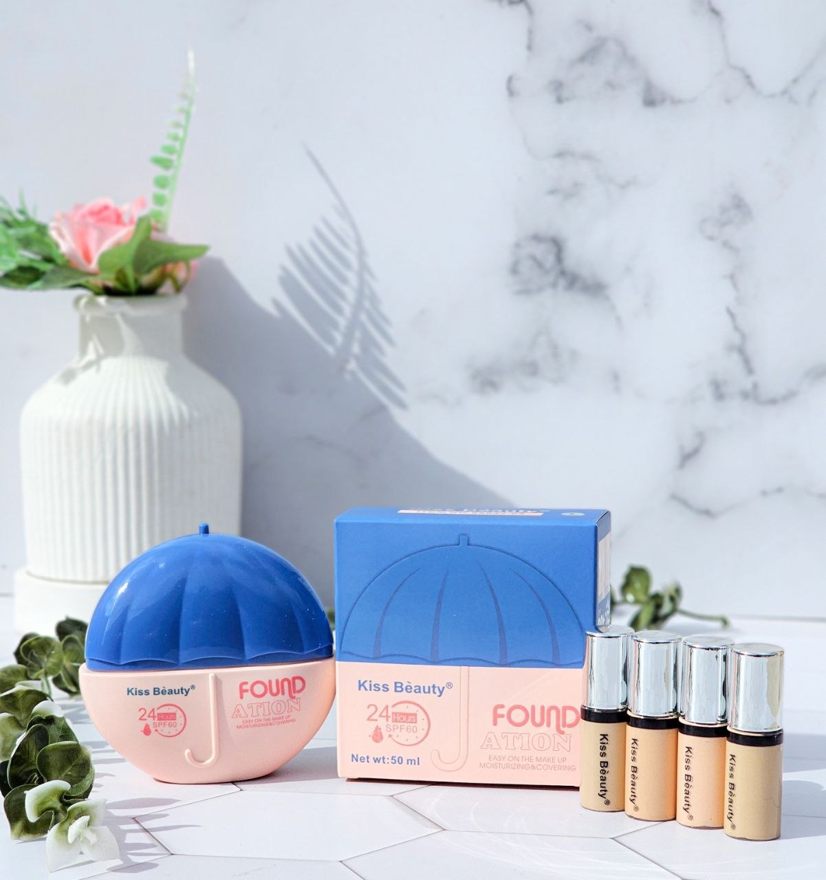 ضد آفتاب آبرسان Kiss Beauty مدل Umbrella – با SPF60 و ماندگاری 24 ساعته