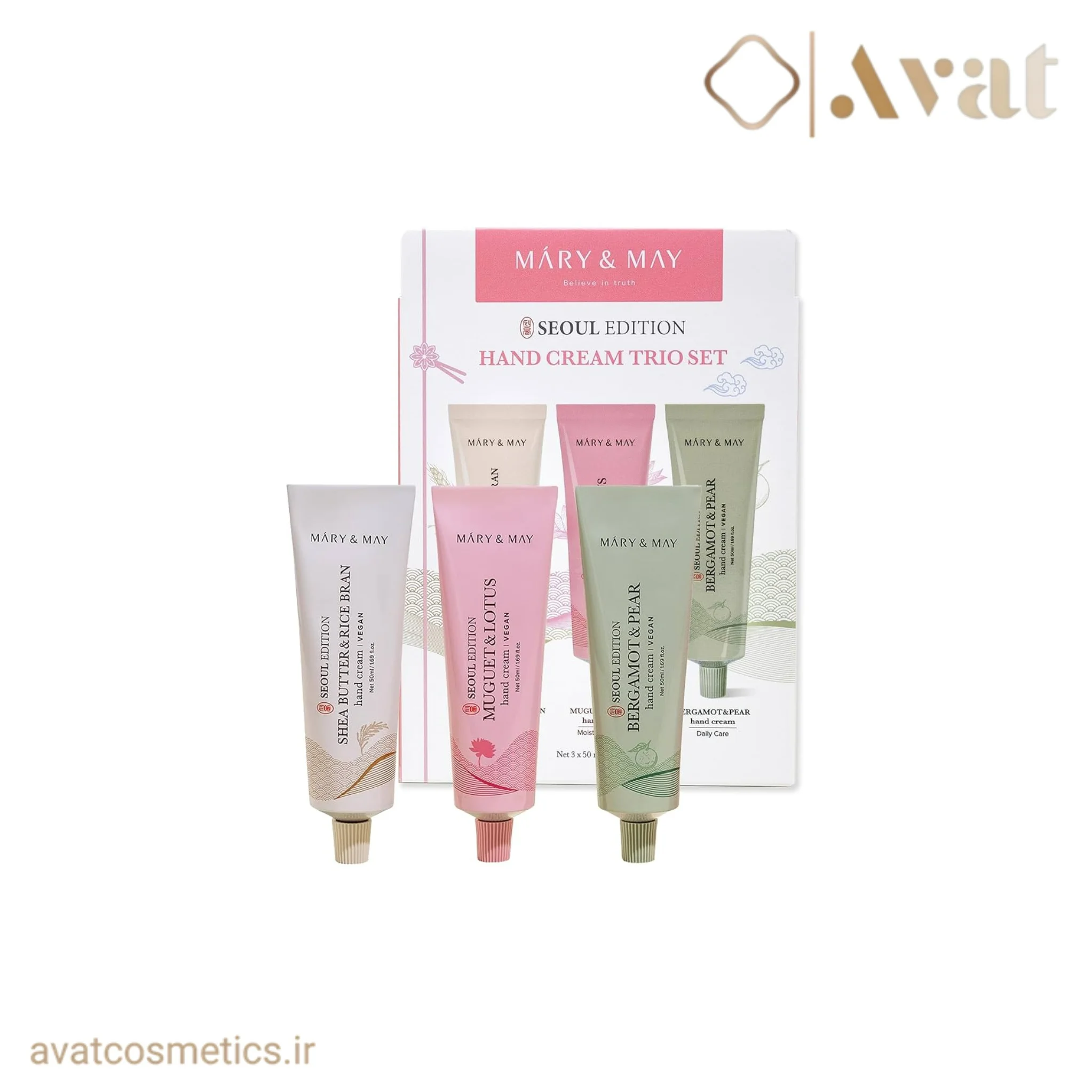 ست کرم دست سه تایی مری اند می | MARY &amp; MAY Hand Cream Trio Set