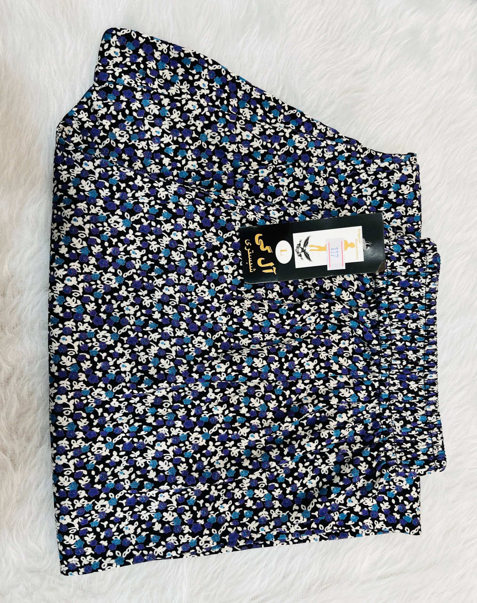 شلوار راحتی زنانه طرح گلدار - 2XL