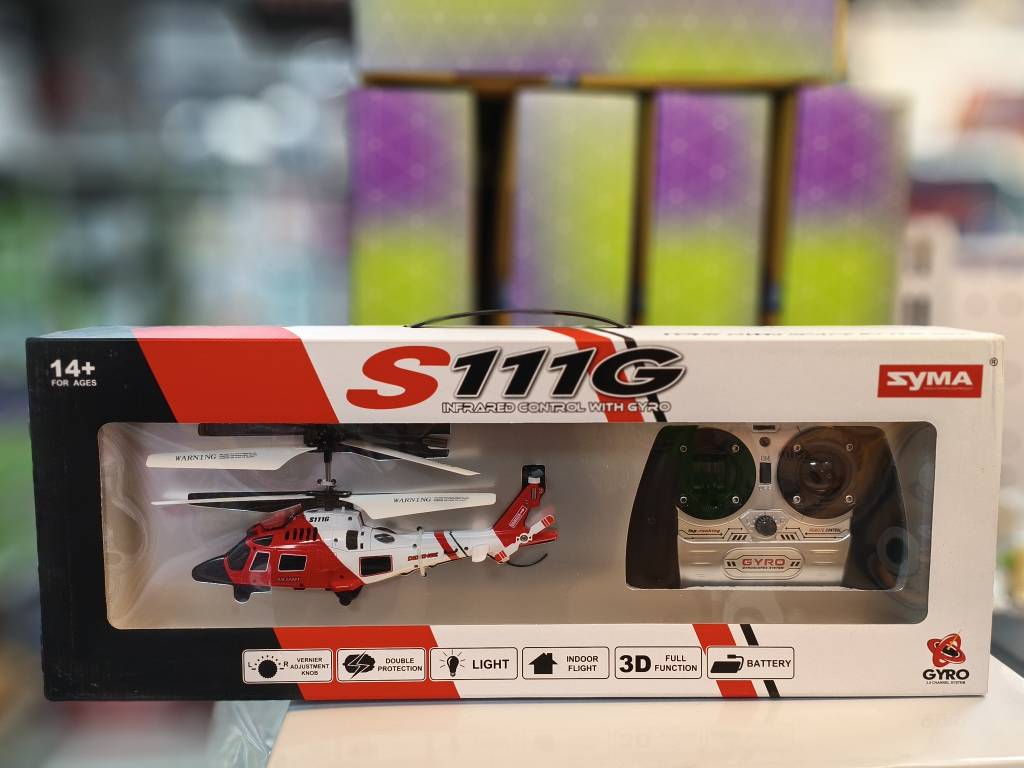 هلیکوپتر کنترلی سایما مدل SYMA S111Gشارژی،3 کانال