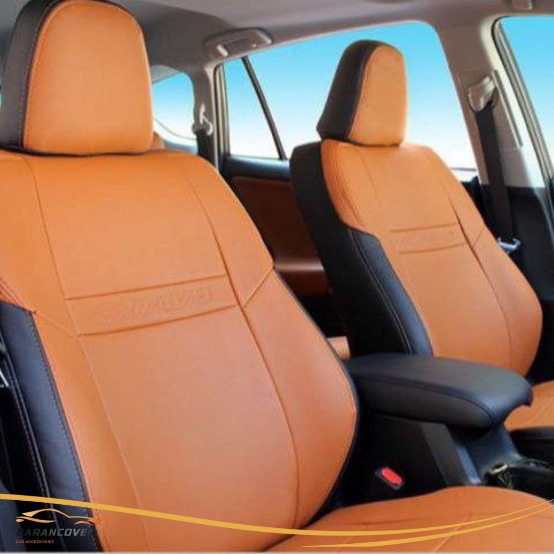 روکش صندلی تویوتا رافور RAV4 2013-2018 چرم رنگ مارون