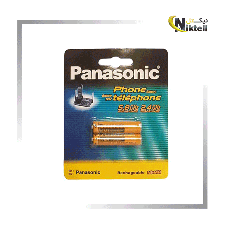 باتری نیم قلمی قابل شارژ پاناسونیک مدل HHR-3MRT 2BM HR03 830ma