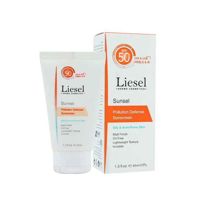 ضد آفتاب لایسل بی رنگ مناسب پوست چرب SPF 50
