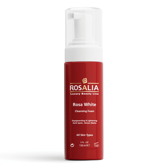 فوم روشن کننده رزالیا مدل rosa white حجم 150 میلی لیتر