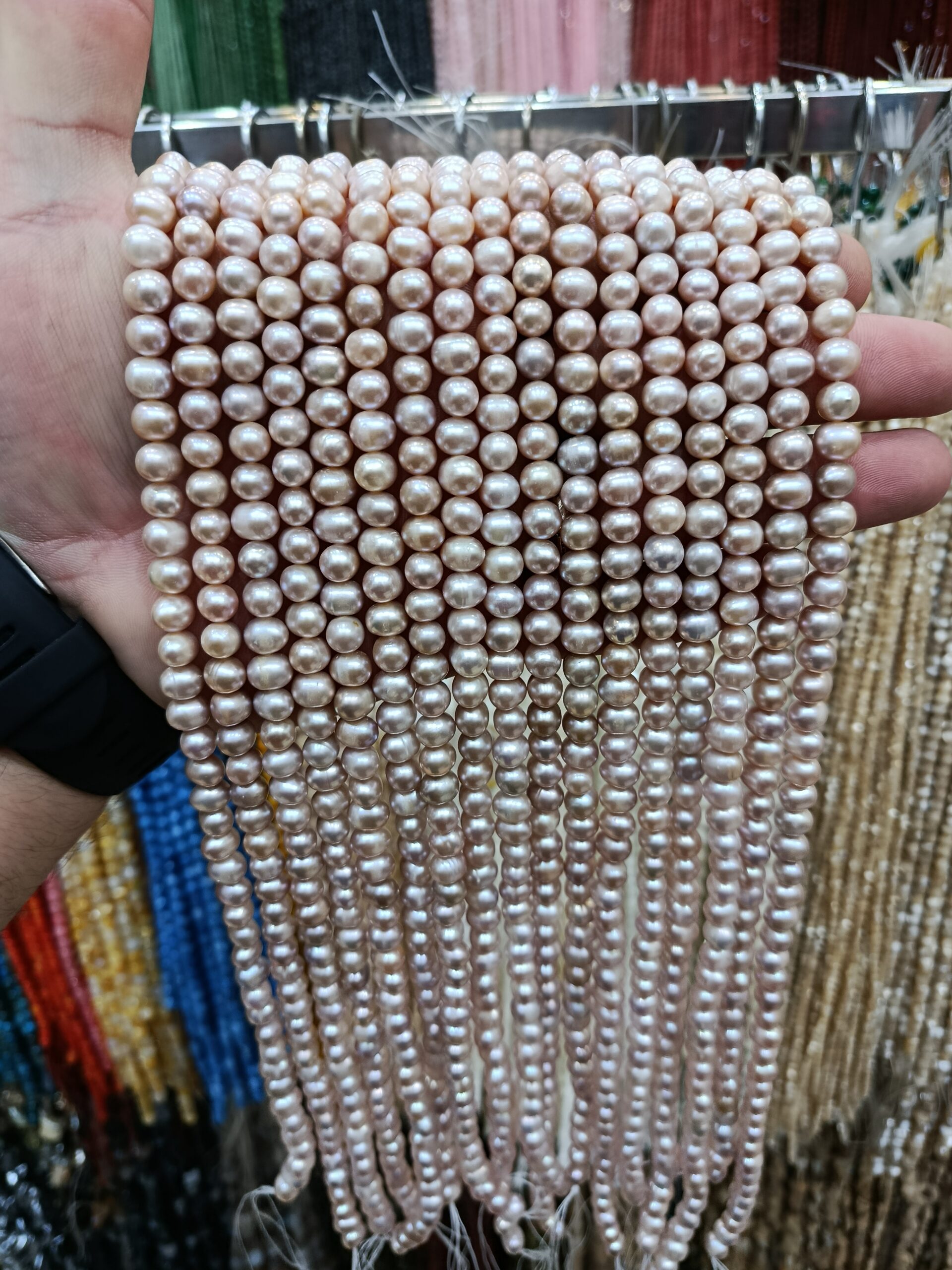 مروارید پرورشی یاسی شامپاینی۷و۸