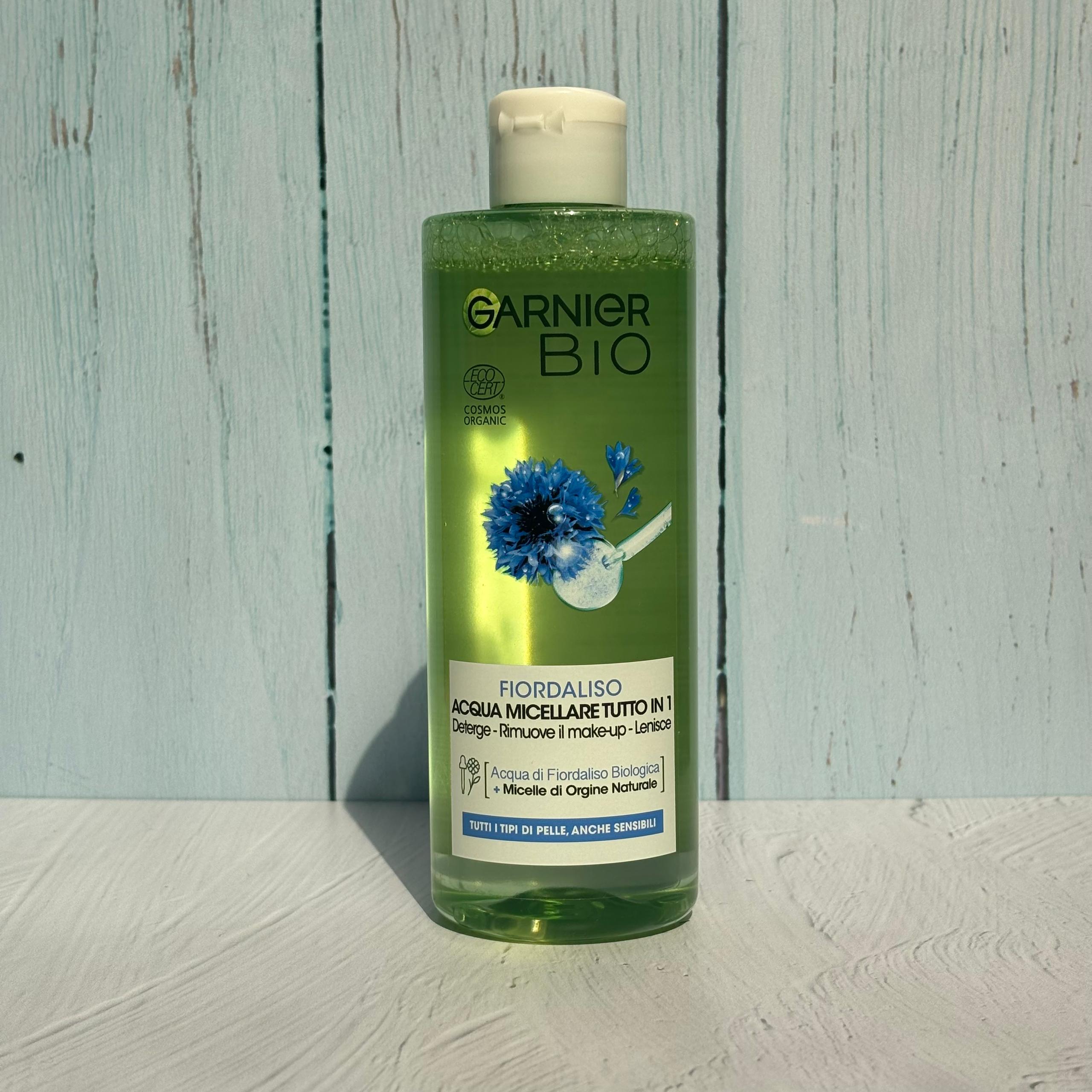 میسلار واتر ارگانیک گارنیر بیو حاوی عصاره گل گندم حجم400 میل GARNIER BIO Cornflower Cleansing Micellar Water