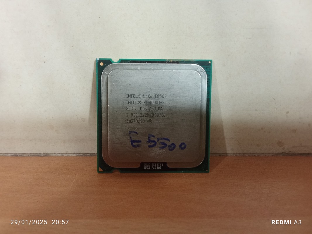 سی پی یو اینتل پنتیوم DUAL CORE E5500 2.80GH(استوک)